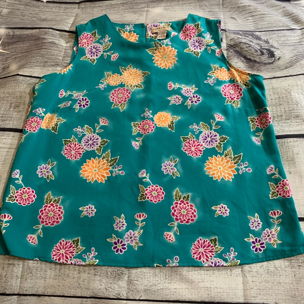 NOTATIONS Floral Top Size 1X